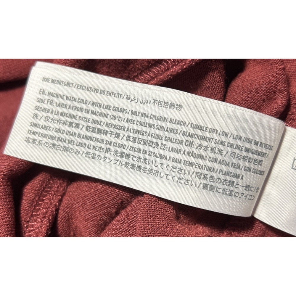 Abercrombie & Fitch Lightweight Sweater Long Sleeve Dark Red Size L - Picture 7 of 7